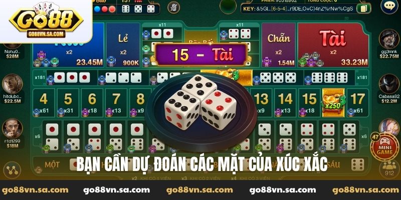 Bạn cần dự đoán các mặt của xúc xắc