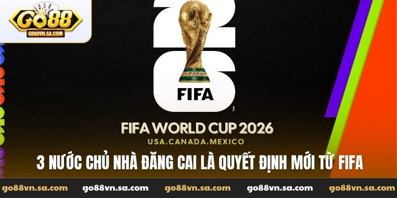 3 nước chủ nhà đăng cai là quyết định mới từ FIFA